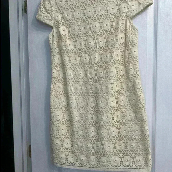 Juicy couture NWOT gorgeous cream lace  guipure shift dress. 100% cotton - Picture 6 of 11
